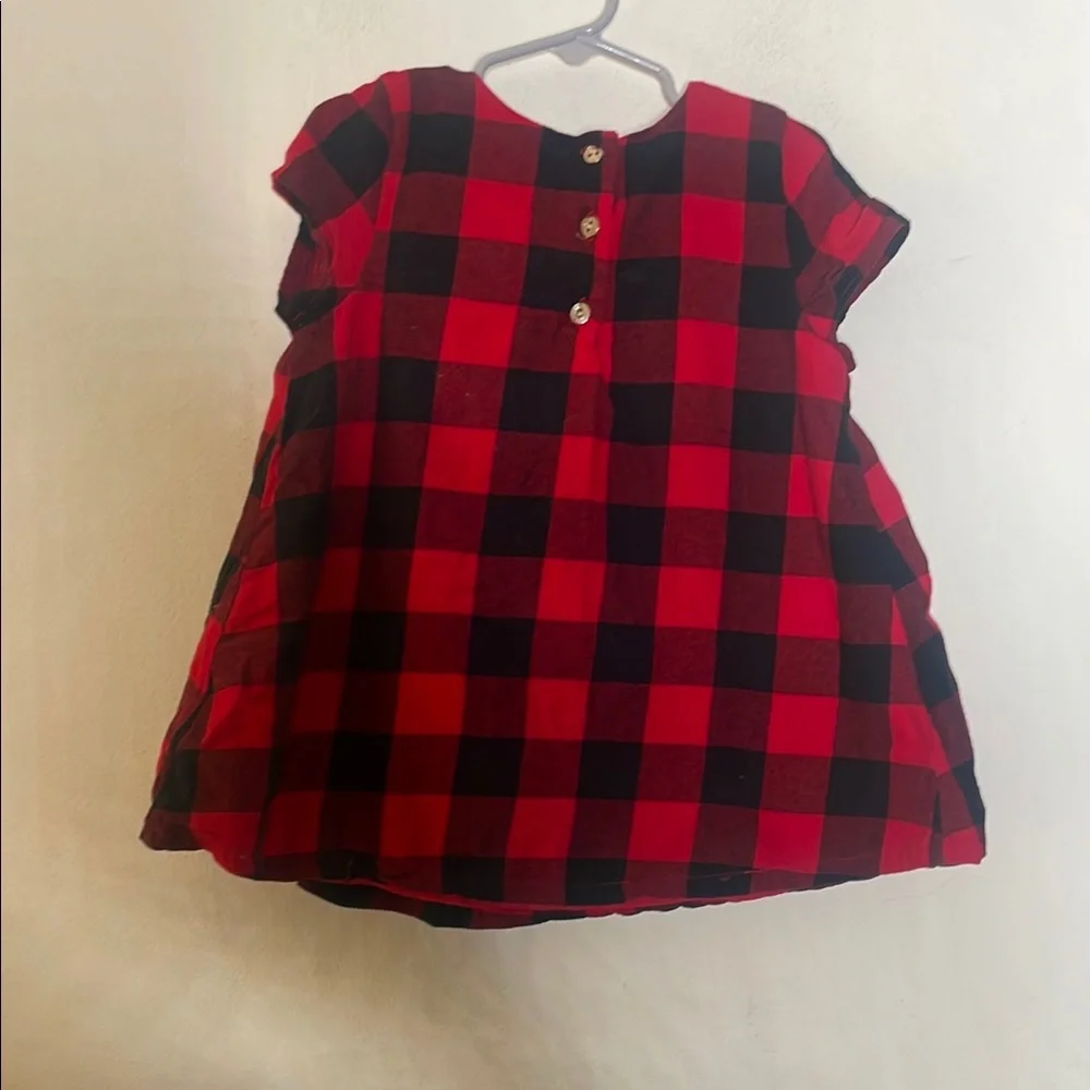 Tommy Bahama Kids Red and Black Checkered Dress